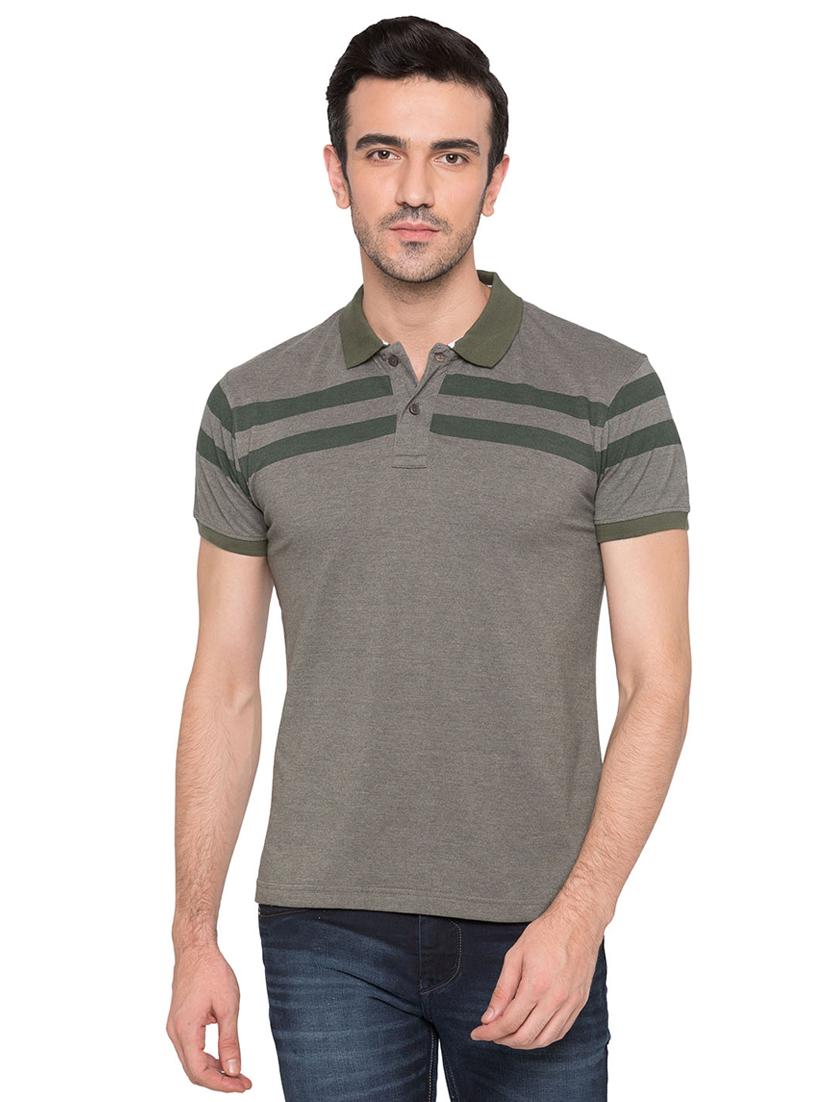 green cotton polo t-shirt - 15735247 - Zoom Image - 1