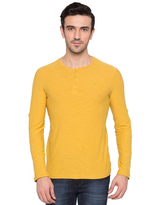 yellow cotton t-shirt - 15735278 - Standard Image - 1