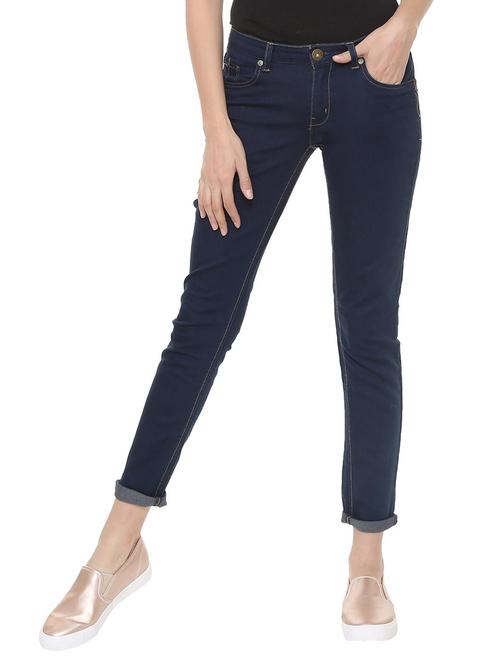 turn up hem mid rise jeans - 15735329 - Standard Image - 1
