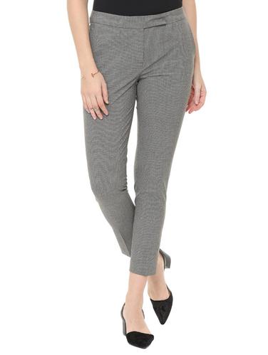 mid waist flat front trouser - 15735337 - Very Small Image - 1