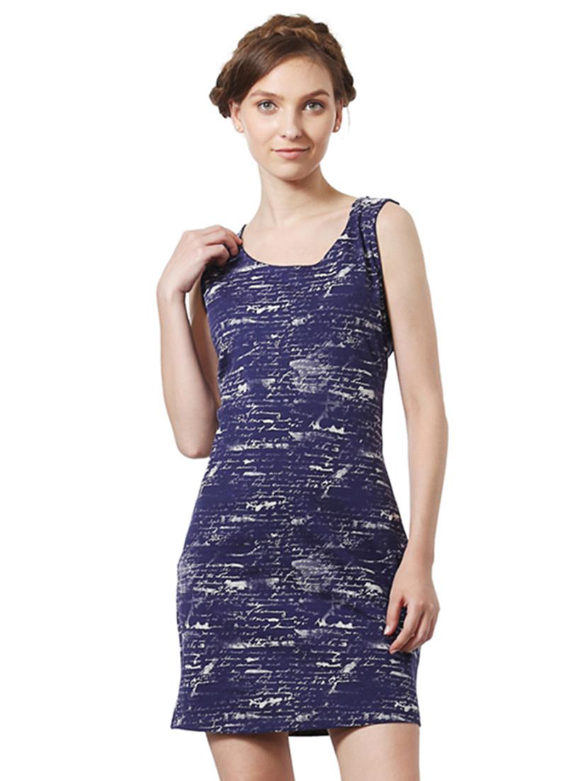 sleeveless letter print sheath dress - 15735378 - Zoom Image - 1