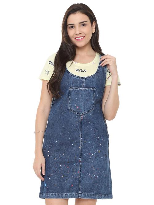 pocket patch pinafore dress - 15735387 - Standard Image - 1