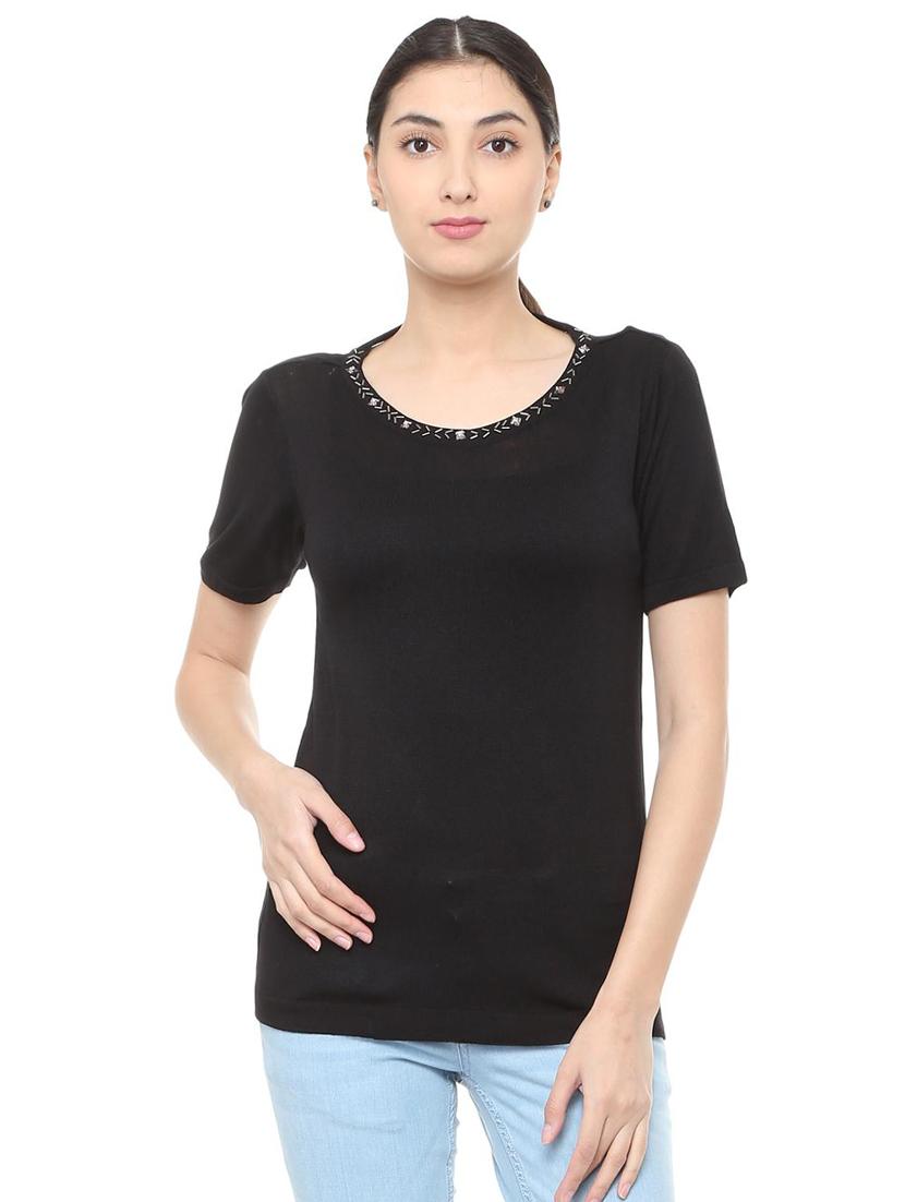 cutout back embellished top - 15735401 - Zoom Image - 1