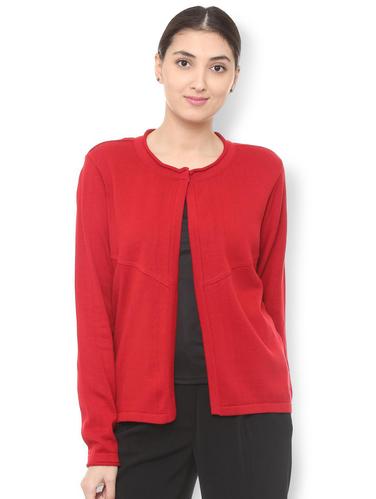 ribbed knit solid shrug - 15735420 - Very Small Image - 1