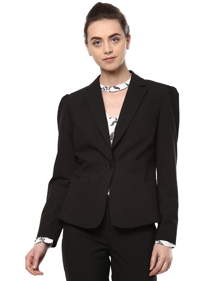 pin striped lapel collar blazer - 15735421 - Zoom Image - 1