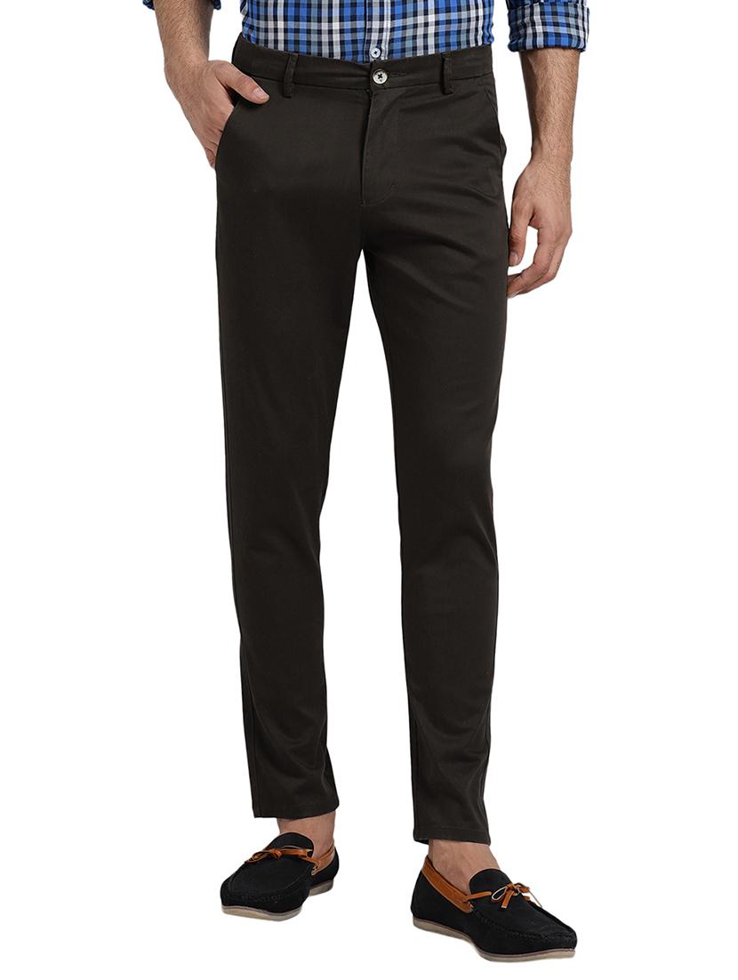 brown cotton chinos - 15735654 - Zoom Image - 1