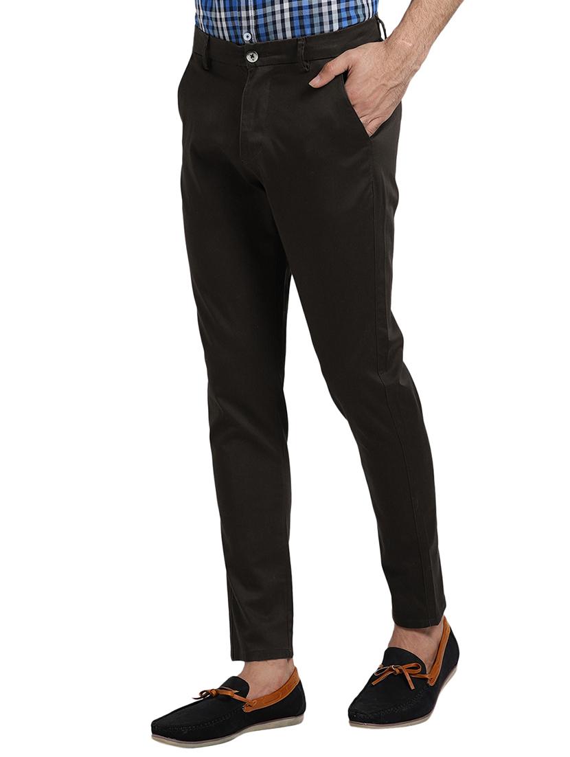 brown cotton chinos - 15735654 - Zoom Image - 2