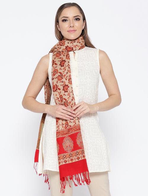 Self-design viscose stole - 15735745 - Standard Image - 1