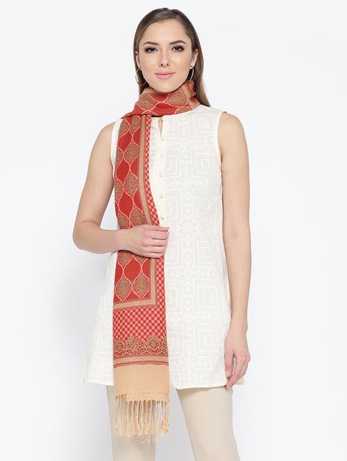 Self-design viscose stole - 15735749 - Standard Image - 1