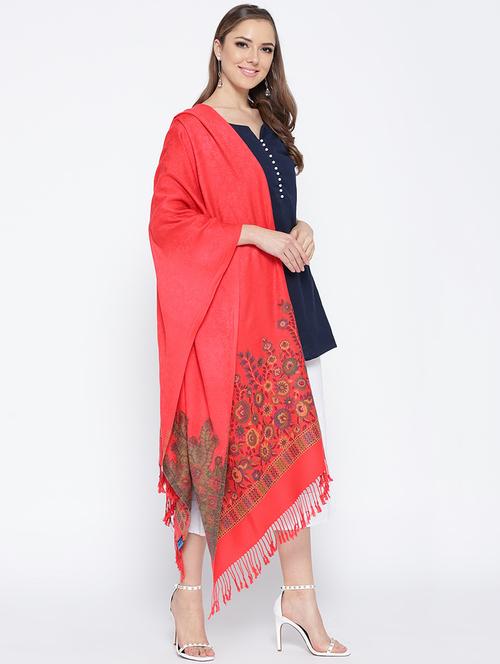 Self-design viscose stole - 15735750 - Standard Image - 1