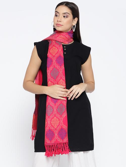 Self-design viscose stole - 15735751 - Standard Image - 1