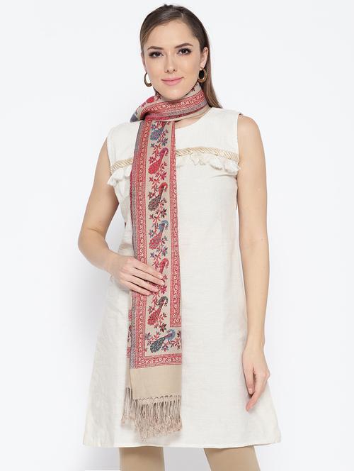 Self-design viscose stole - 15735753 - Standard Image - 1