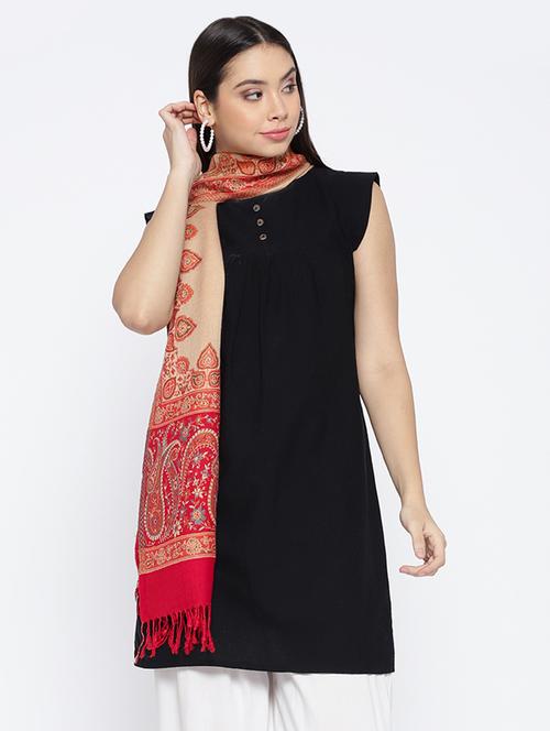 Self-design viscose stole - 15735759 - Standard Image - 1