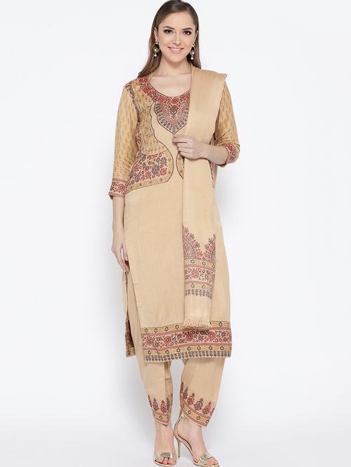 Self-design unstitched salwar suit - 15735775 - Standard Image - 1