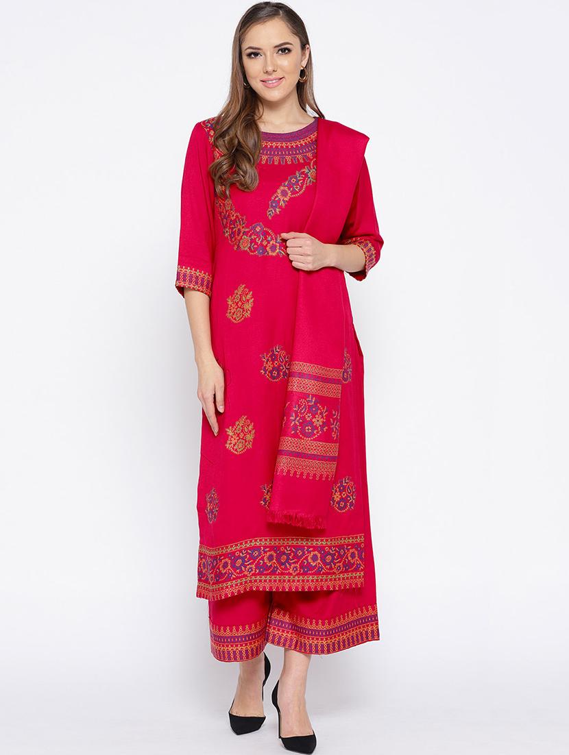 Self-design unstitched palazzo suit - 15735777 - Zoom Image - 1