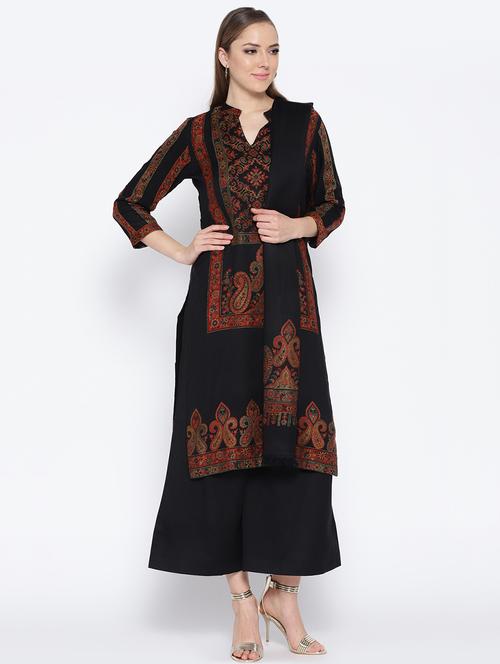 Self-design unstitched palazzo suit - 15735782 - Standard Image - 1
