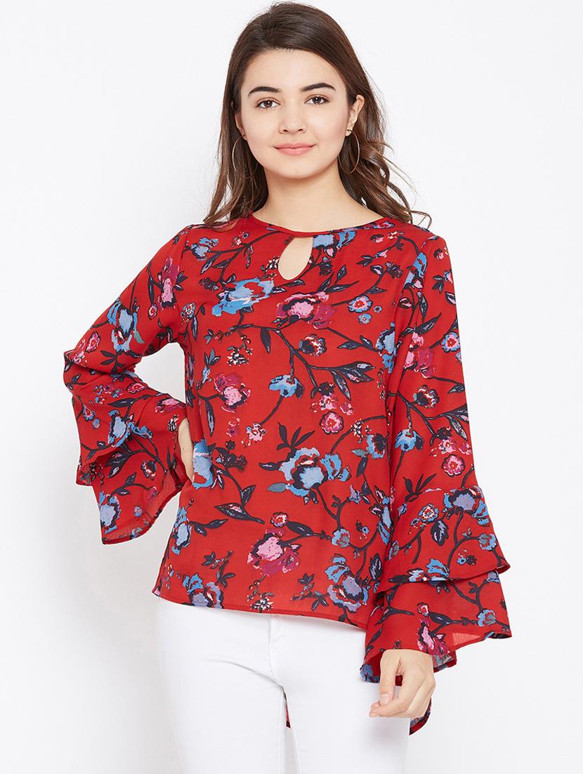 keyhole neck high low tunic - 15735865 - Zoom Image - 1