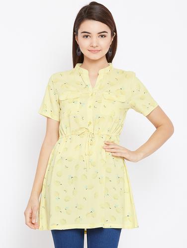drawstring waist pocket patch tunic - 15735925 - Very Small Image - 1