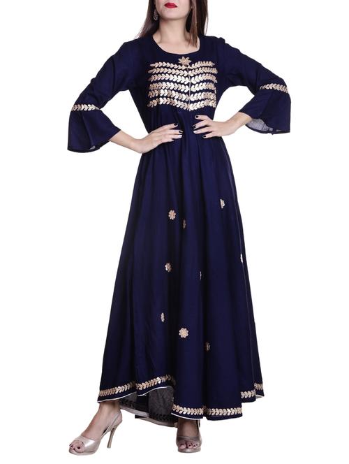 Gotta work bell sleeves kurta - 15736467 - Standard Image - 1