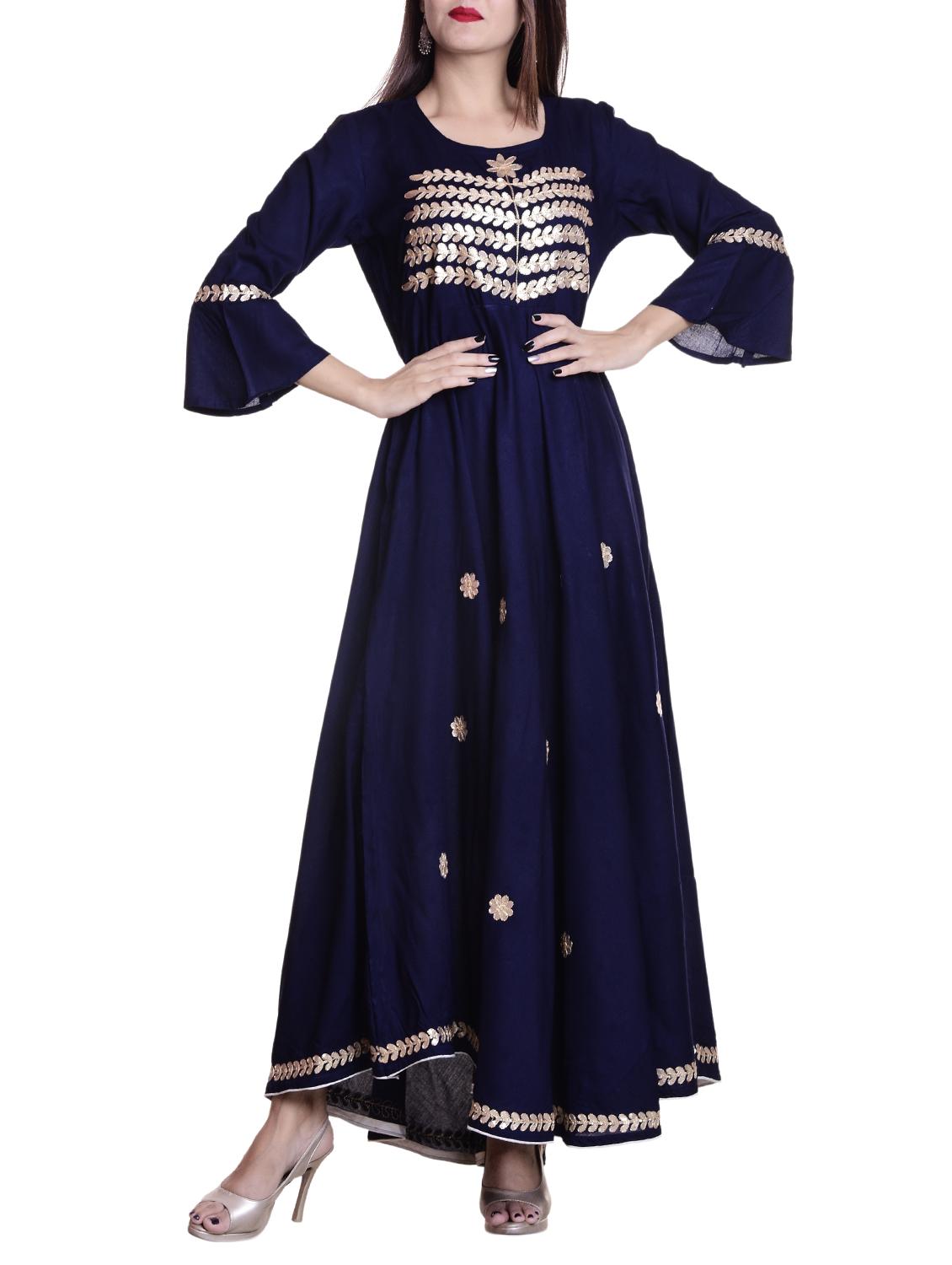 Gotta work bell sleeves kurta - 15736467 - Zoom Image - 1