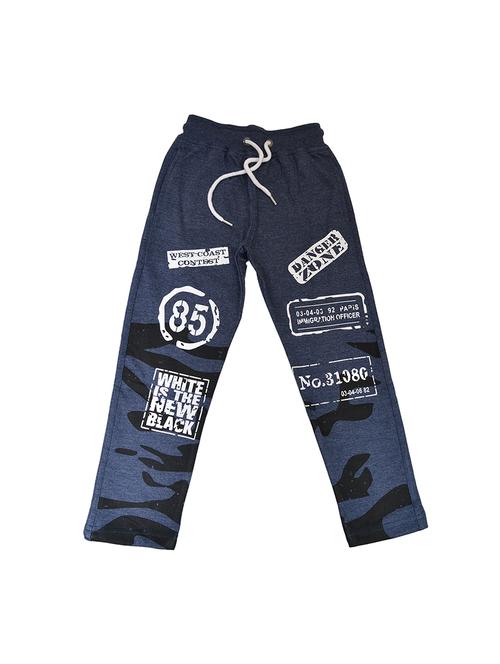 blue cotton track pant - 15736490 - Standard Image - 1