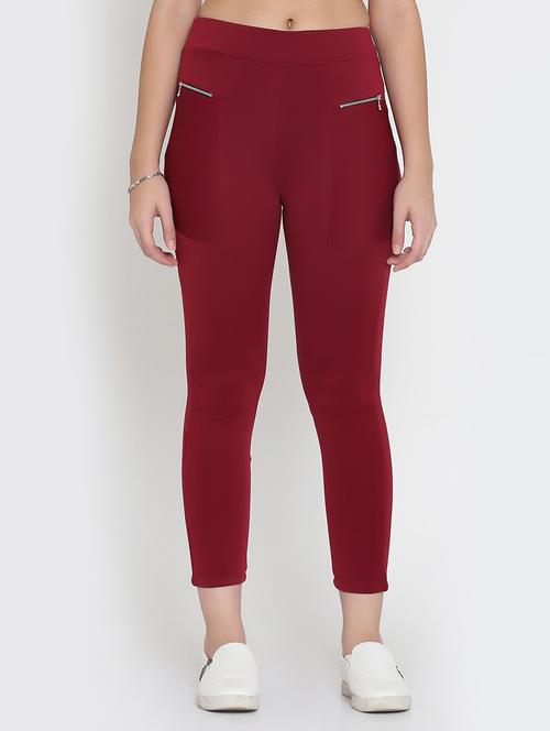zipper detail high rise jegging - 15736792 - Standard Image - 1