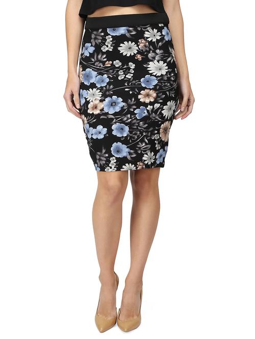 high rise floral pencil skirt - 15736809 - Standard Image - 1