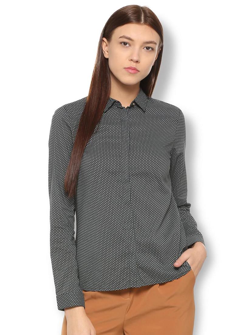 concealed placket printed shirt - 15736818 - Zoom Image - 1
