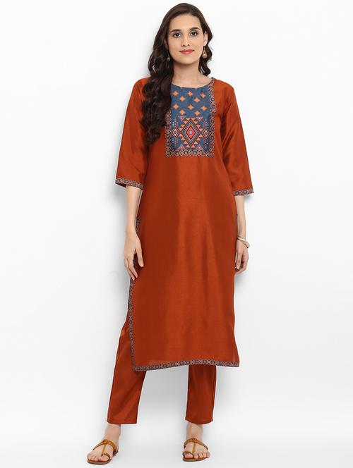 Printed straight kurta - 15737024 - Standard Image - 1