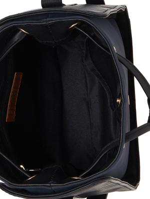 blue leatherette (pu) regular sling bag - 15737027 - Standard Image - 3