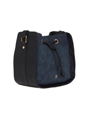blue leatherette (pu) regular sling bag - 15737027 - Standard Image - 4