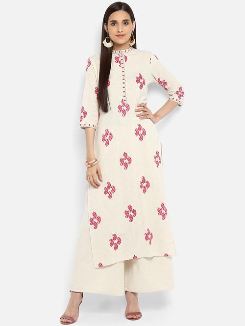Printed straight kurta - 15737031 - Standard Image - 1