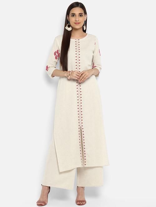 Printed straight kurta - 15737033 - Standard Image - 1