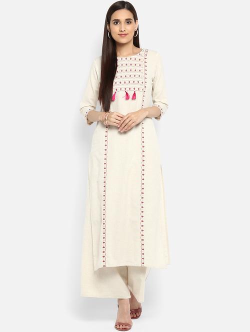Printed straight kurta - 15737034 - Standard Image - 1