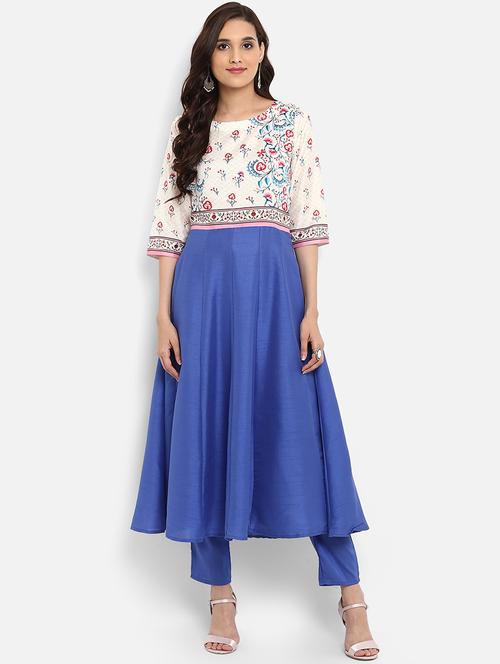 Digital print anarkali kurta - 15737041 - Standard Image - 1