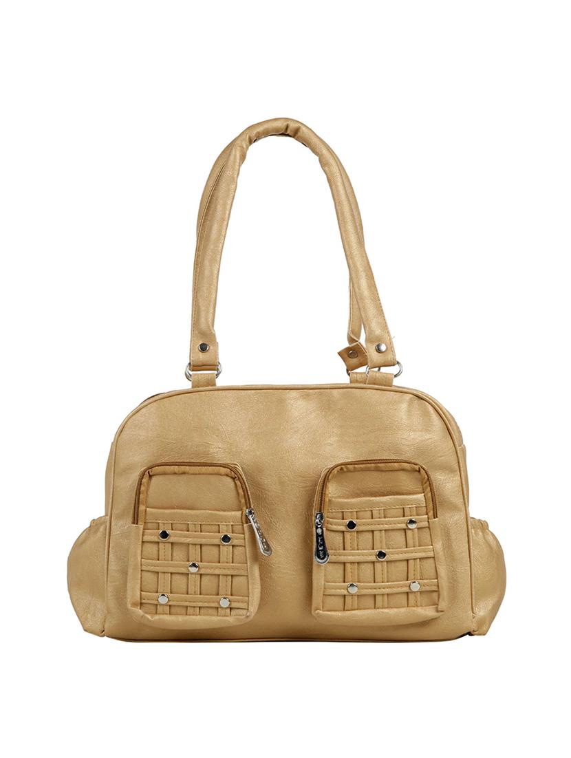 brown leatherette (pu) regular handbag - 15737056 - Zoom Image - 1