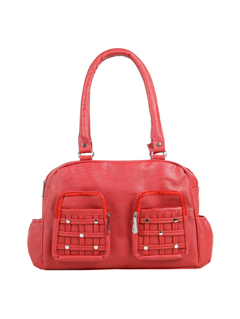red leatherette (pu) regular handbag - 15737058 - Zoom Image - 1