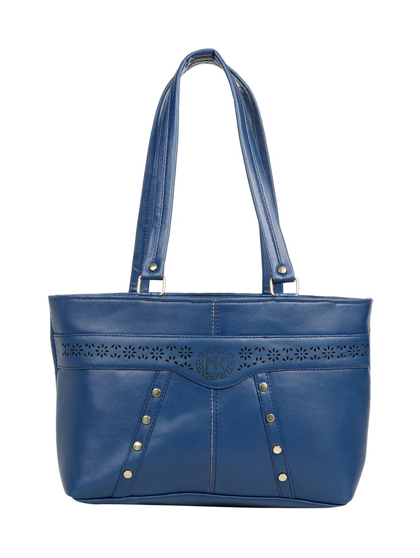blue leatherette (pu) regular handbag - 15737062 - Zoom Image - 1