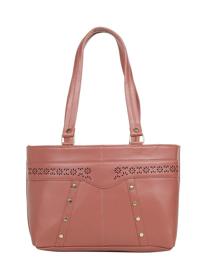 brown leatherette (pu) regular handbag - 15737065 - Zoom Image - 1