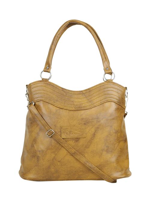 brown leatherette (pu) regular handbag - 15737069 - Standard Image - 1