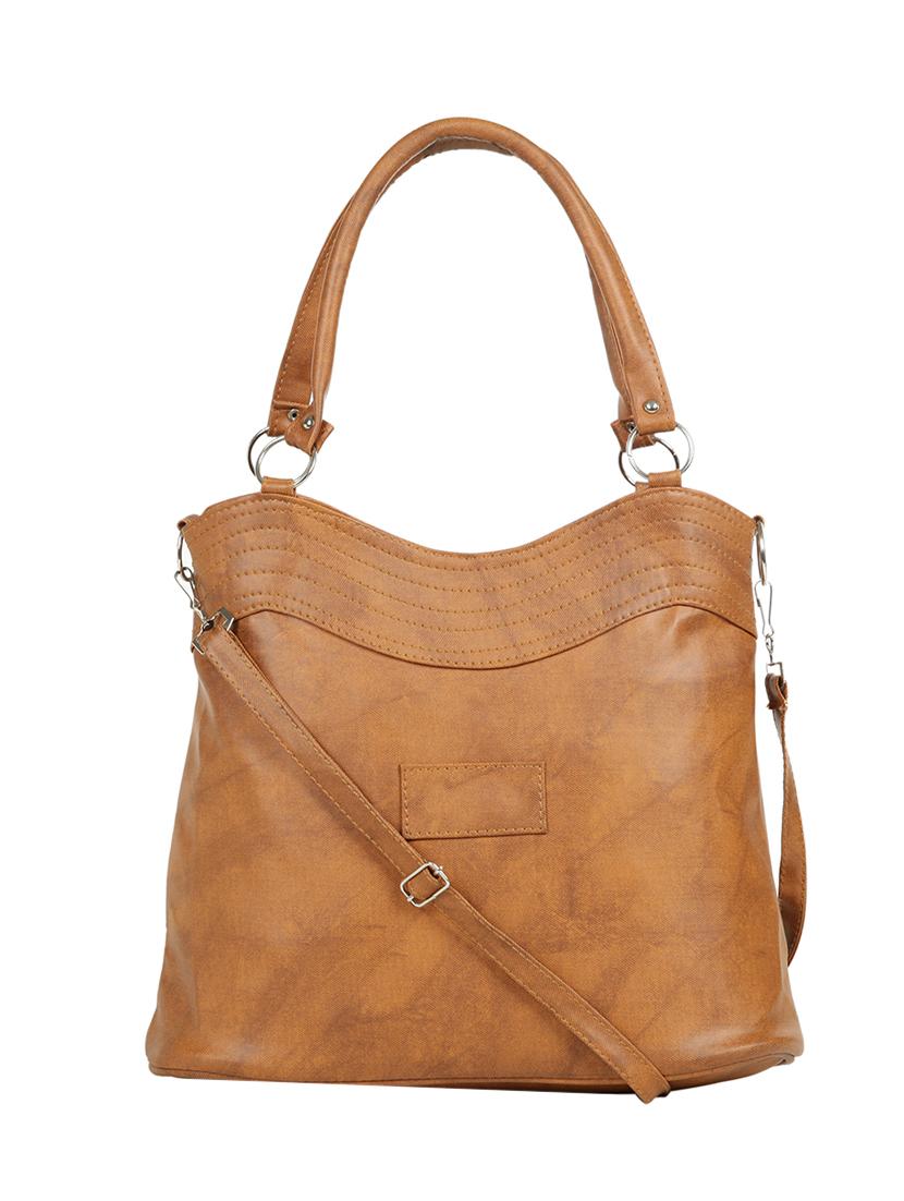 tan leatherette (pu) regular handbag - 15737070 - Zoom Image - 1
