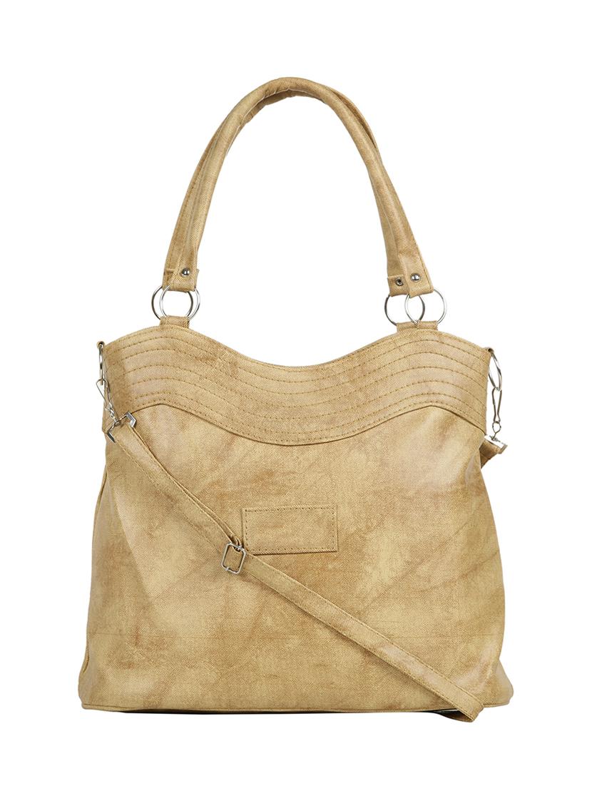 beige leatherette (pu) regular handbag - 15737071 - Zoom Image - 1
