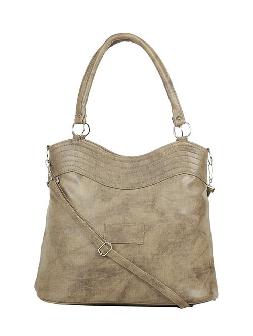 brown leatherette (pu) regular handbag - 15737073 - Standard Image - 1