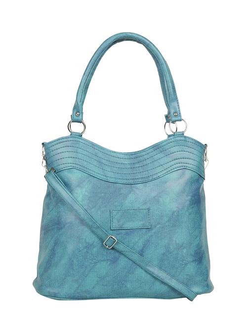 blue leatherette (pu) regular handbag - 15737074 - Standard Image - 1
