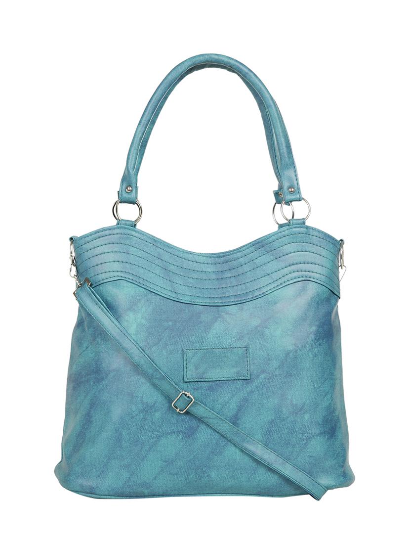 blue leatherette (pu) regular handbag - 15737074 - Zoom Image - 1