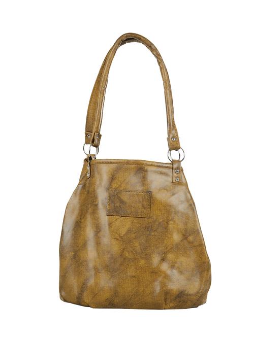 brown leatherette (pu) regular handbag - 15737077 - Standard Image - 1