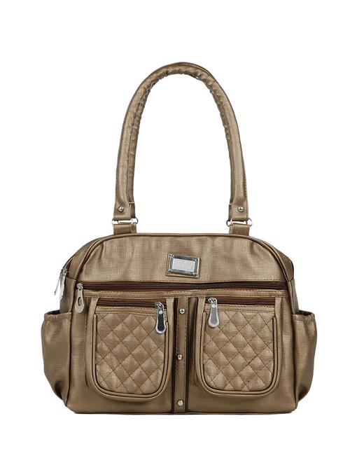 brown leatherette (pu) regular handbag - 15737084 - Standard Image - 1