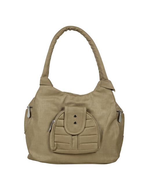brown leatherette (pu) regular handbag - 15737088 - Standard Image - 1