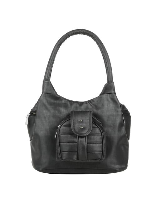 black leatherette (pu) regular handbag - 15737091 - Standard Image - 1