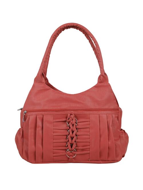 red leatherette (pu) regular handbag - 15737093 - Standard Image - 1